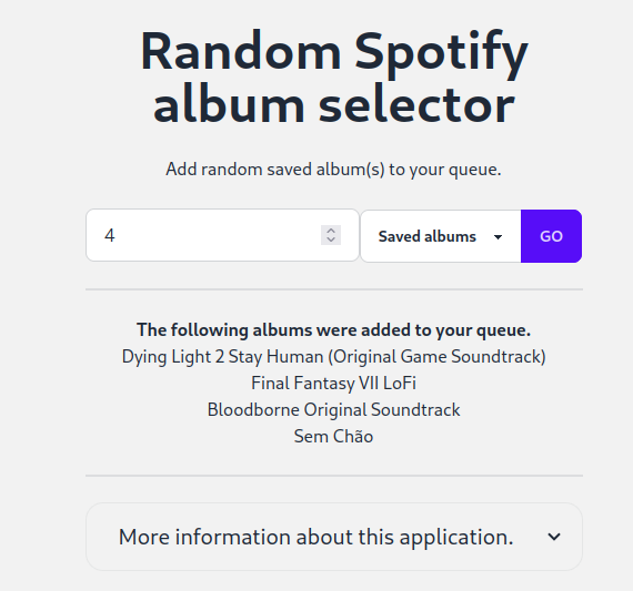 Spotify_RAS user interface